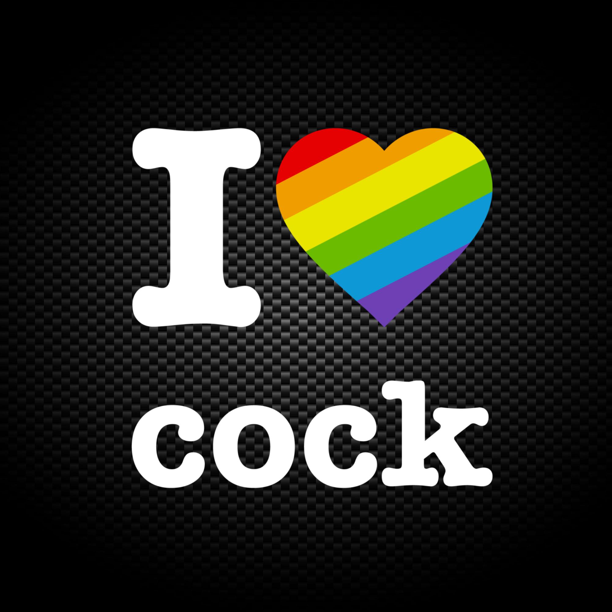 I Love Cock Pride Vinyl Sticker